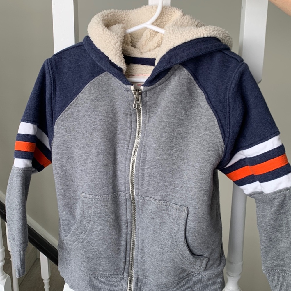 Hanna andersson Sherpa lined zip up hoodie
